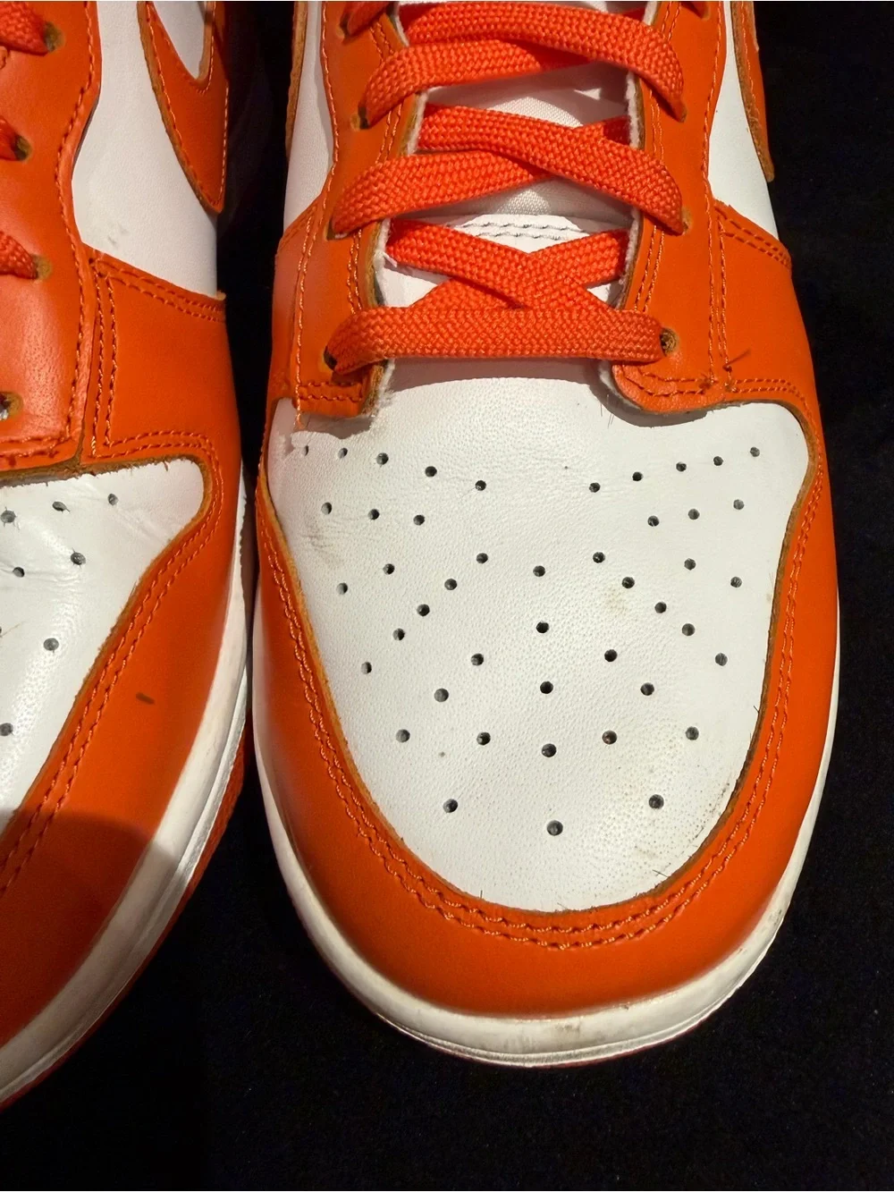 Nike women’s High-Top Sneakers in Orange and White